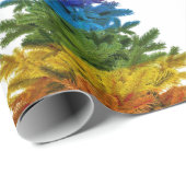 虹のクリスマスツリー ラッピングペーパー (ロールコーナー)