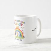 虹のクレヨン太陽 世界一偉大な教師 コーヒーマグカップ (正面右)