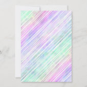 虹のグラデーションストライプのブラシストローク： 招待状 (正面)