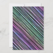 虹のグラデーションストライプのブラシストローク： 招待状 (裏面)