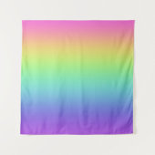 虹のグラデーション壁掛けタペストリー タペストリー (正面)