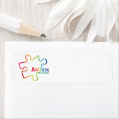 虹のグラデーション自閉症の認識ラベル ラベル (インサイチュ)