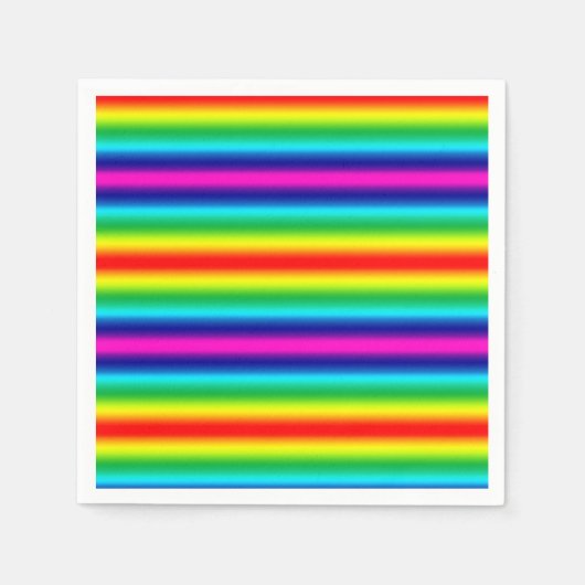 虹のグラデーション スタンダードカクテルナプキン (正面)