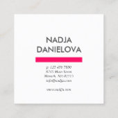 虹のグラフィカルパターン スクエア名刺 (裏面)