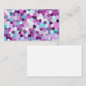 虹のグリッターのモザイク第01 名刺 (正面/裏面)