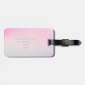 虹のグリッタースパモダンークガーリール台本 ラゲッジタグ (裏面横)