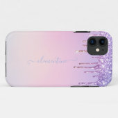 虹のグリッタースパモダンークガーリール台本 Case-Mate iPhoneケース (裏面(横))