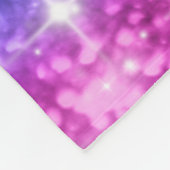 虹のグリッター毛布 フリースブランケット (角)