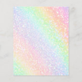 虹のグリッター背景 チラシ (裏面)
