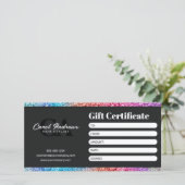 虹のグリッター輝くモダンヘアスタイリスト (スタンド正面)