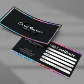 虹のグリッター輝くモダンヘアスタイリスト