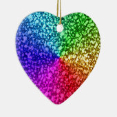 虹のグリッター セラミックオーナメント (右)