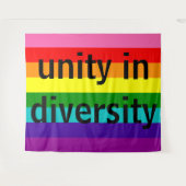 虹のゲイプライドLGBTのオリジナル8のストライプなカラフル タペストリー (正面(横))