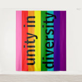 虹のゲイプライドLGBTのオリジナル8のストライプなカラフル タペストリー (正面)