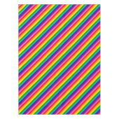 虹のゲイプライドLGBTのオリジナル8のストライプな旗 テーブルクロス (正面)