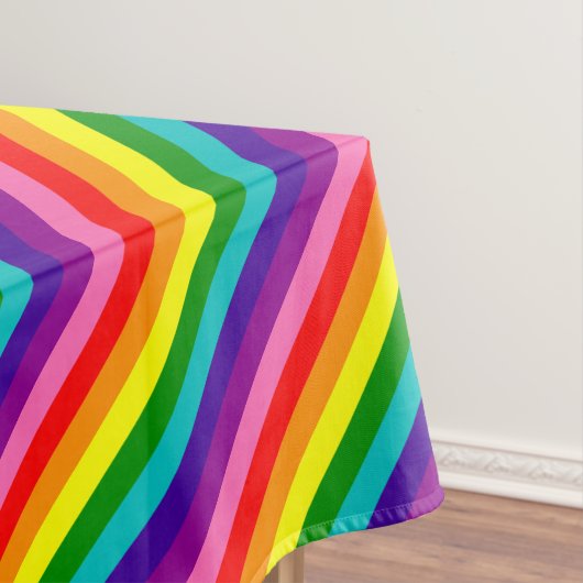 虹のゲイプライドLGBTのオリジナル8のストライプな旗 テーブルクロス (インサイチュ)