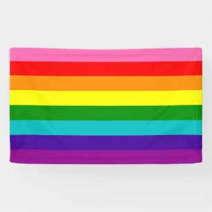 虹のゲイプライドLGBTのオリジナル8のストライプな旗 横断幕