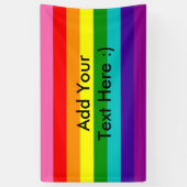 虹のゲイプライドLGBTのオリジナル8のストライプな旗 横断幕 (縦)