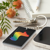 虹のコーギー キーホルダー (正面右)