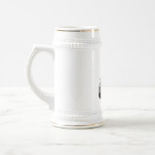 虹のサングラスとのクールなユニコーン ビールジョッキ (左)