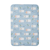 虹のサングラスのラマパターン バスマット (正面縦)