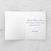 虹のサンタのクリスマスカード シーズンカード (内部)