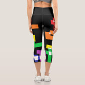虹のシェイプ カプリレギンス (裏面)