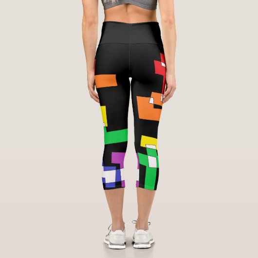 虹のシェイプ カプリレギンス (裏面)