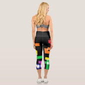 虹のシェイプ カプリレギンス (裏面)