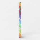 虹のシェブロンのステンドグラスカラフル抽象芸術 Case-Mate iPhoneケース (裏面/左)