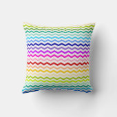 虹のシェブロン クッション (裏面)