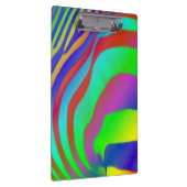 虹のシマウマのプリント クリップボード (右)