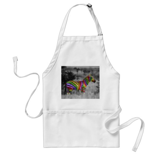 虹のシマウマ スタンダードエプロン (正面)