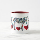 虹のシマウマ マグカップ (中央)