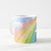 虹のシャワー コーヒーマグカップ (正面左)