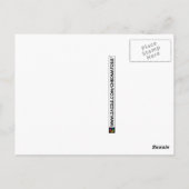 虹のシルエットの女性 ポストカード (裏面)