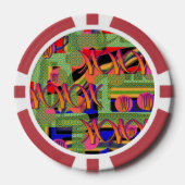 虹のシンボル ポーカーチップ (正面)