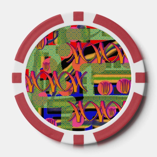虹のシンボル ポーカーチップ (正面)