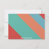 虹のジェンダー・リビール・投票用紙招待状 招待状 (裏面)