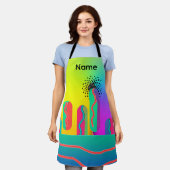 虹のジオクラフトキッチン　パーソナライズ　ベーカリーシェフ エプロン (着用した状態)