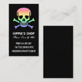 虹のスカルのカスタムな名刺 名刺 (正面/裏面)