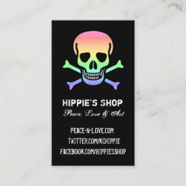 虹のスカルのカスタムな名刺 名刺