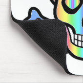 虹のスカル マウスパッド (コーナー)