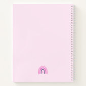 虹のスケッチブックの女の子 ノートブック (裏面)
