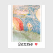 虹のステッカーのどこか シール (シート)