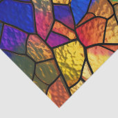 虹のステンドグラス模様 薄葉紙 (詳細)