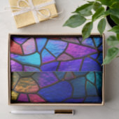 虹のステンドグラス模様 薄葉紙 (ギフト)