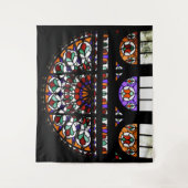 虹のステンドグラス窓 タペストリー (正面)