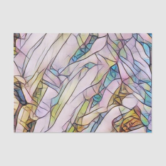 虹のステンドグラス 薄葉紙 (正面)