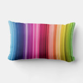 虹のストライプな枕 ランバークッション (裏面)